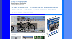 Desktop Screenshot of ebikesolutions.com